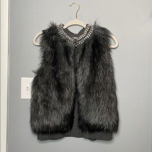 MICHAEL KORS faux fur vest